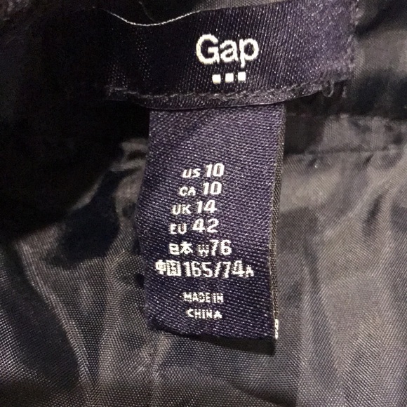 Blue Gap Tweed Zipper In Back  Fabric Mini Skirt Size 10 - Picture 6 of 8